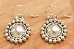 Artie Yellowhorse Rising Sun Sterling Silver Earrings
